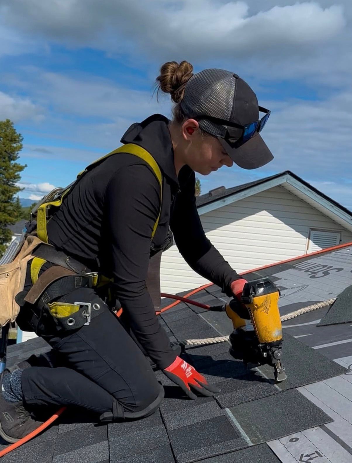 Roofing installation project