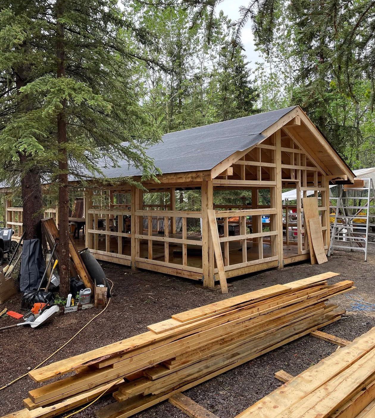 Timber construction framing